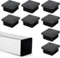 Embout Carré pour meuble - 20 bouchons tube 40mmx40mm NOIR - SQES
