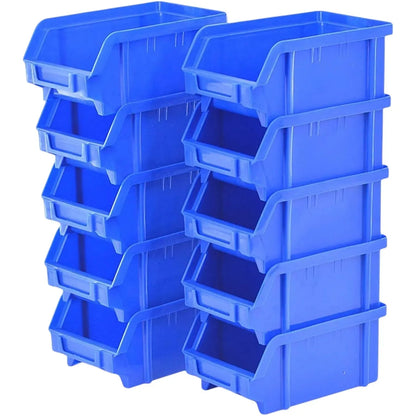 Boitier en plastique pour rangement 180x100x90 bleu - Lot 10pcs - SQES