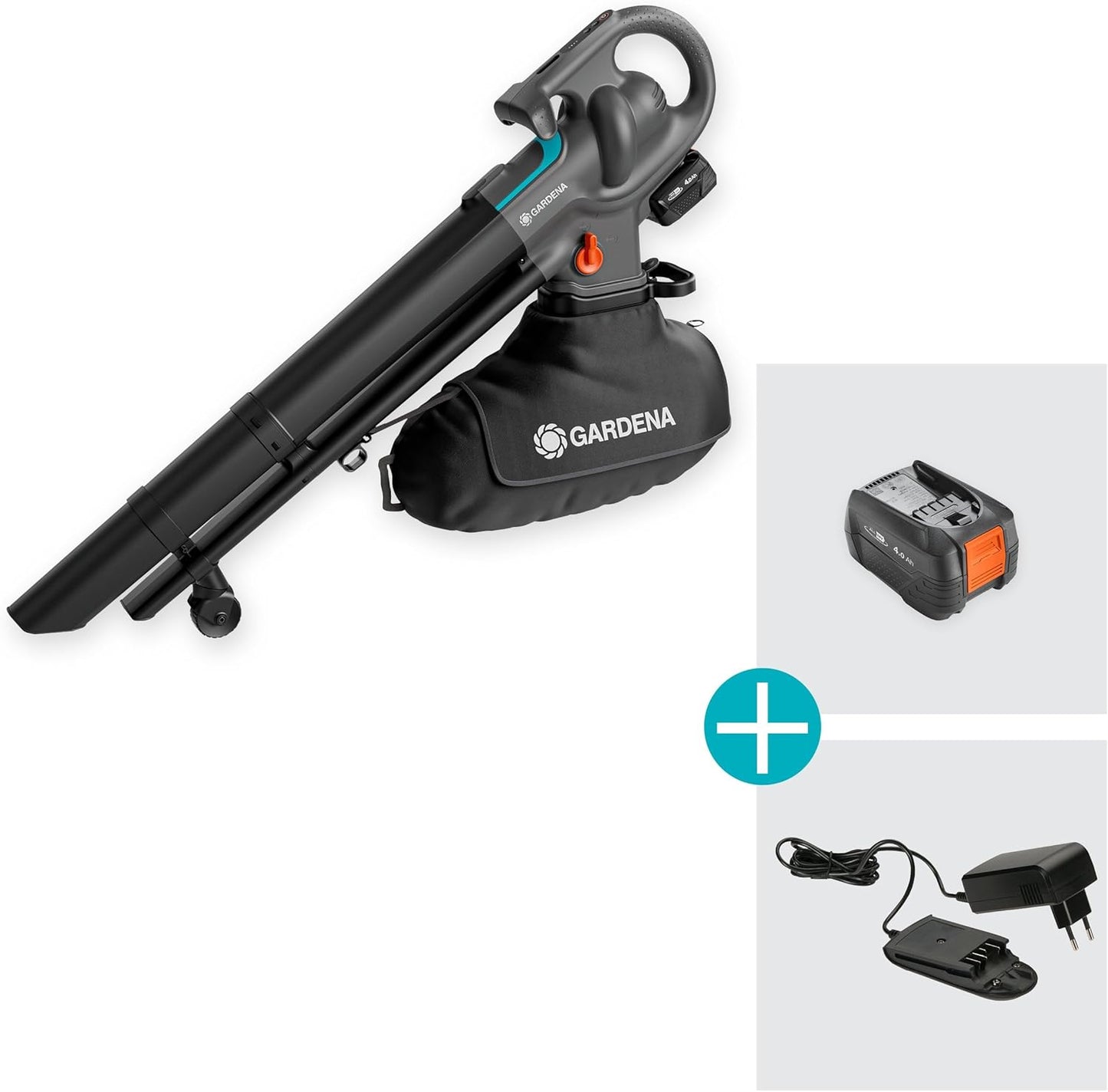 Aspirateur Souffleur Broyeur 3-en-1 PowerJet Collect 18V GARDENA