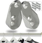 Support Tube Rideau Latéral Nickle RF147 (2 pièces)