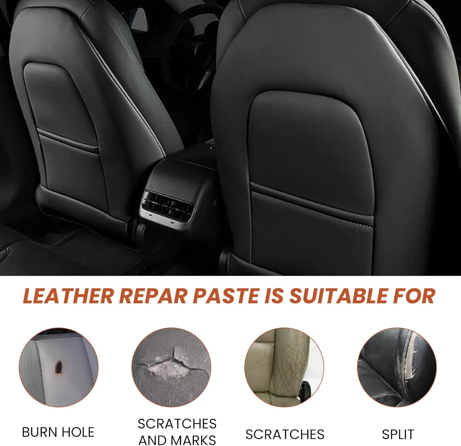 Baume nettoyant CUIR - Rénovateur siège voiture - 500ML - SQES