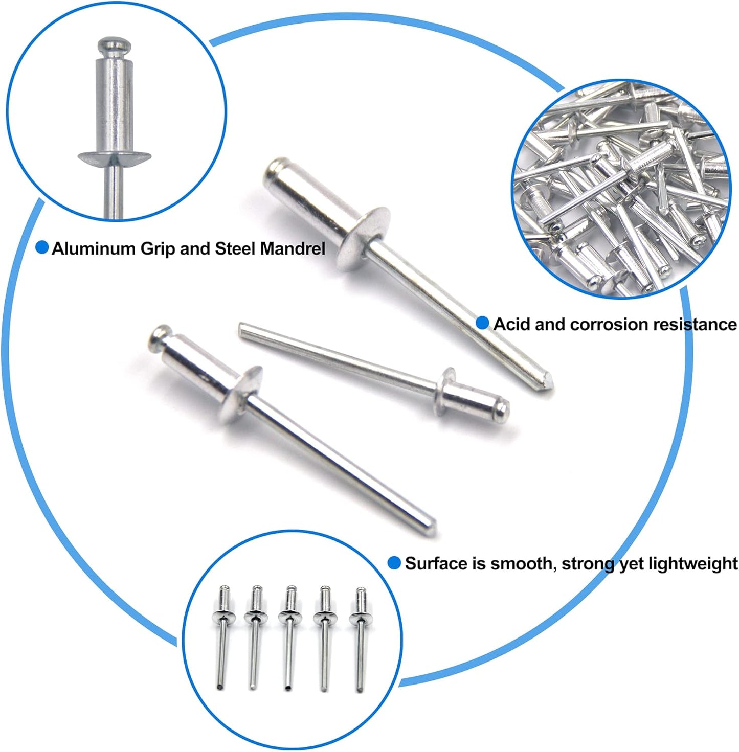 Rivet Pop Aluminium GK 12x4.8mm - 500pcs