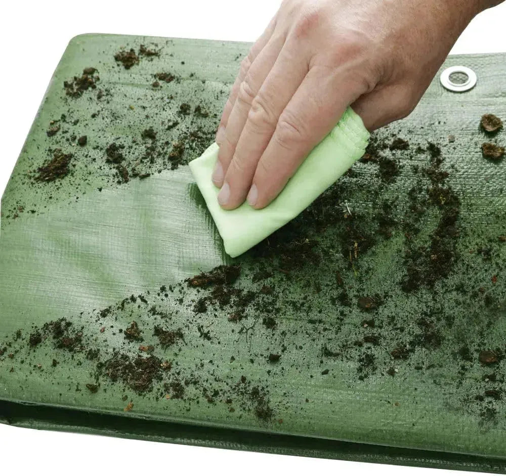 Bache vert de Protection Multiusages 4Mx6M , Imperméable avec Anneau - SQES