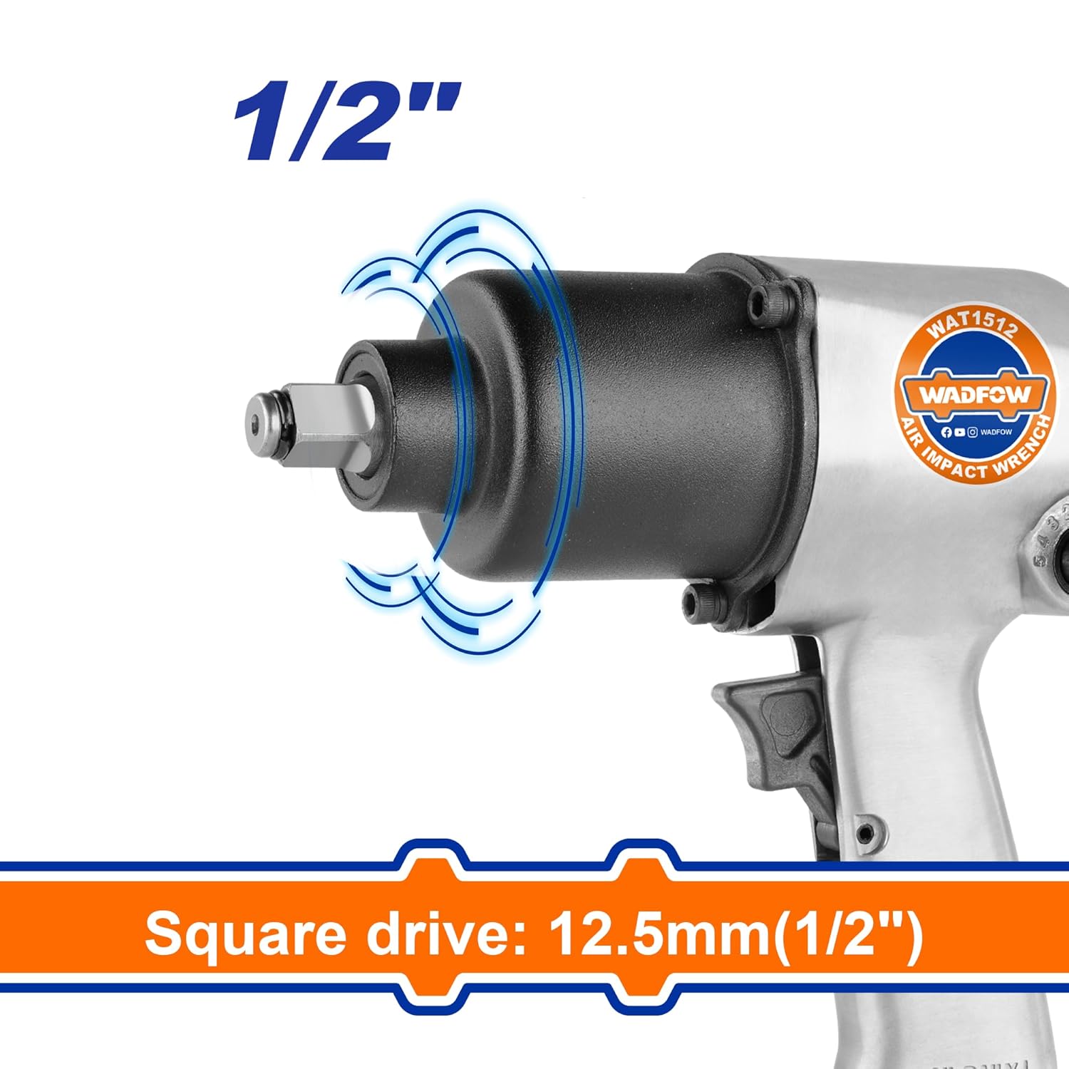 Boulonneuse - Clé à Chocs Pneumatique 1/2" – 610 Nm - SQES