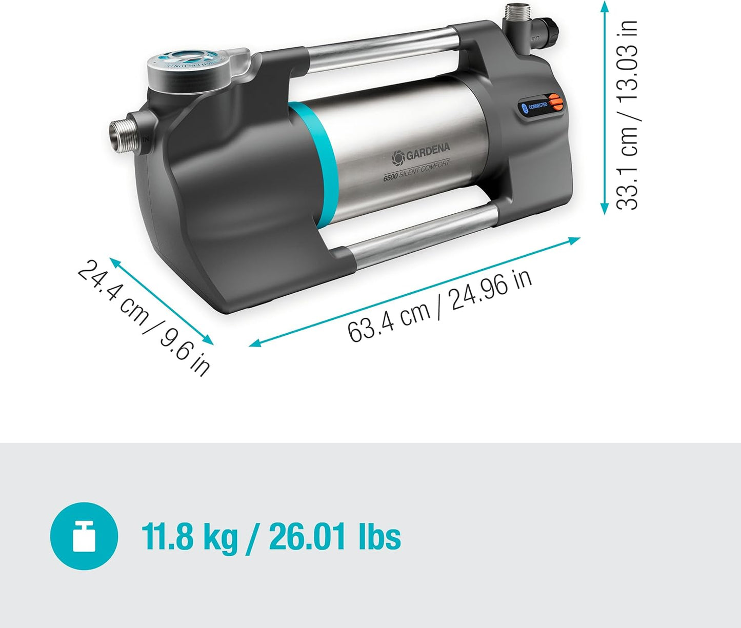 Pompe d'Arrosage de Surface 6500 SILENTCOMFORT GARDENA