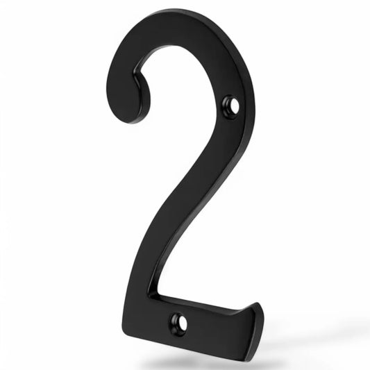 Numéro 2 de maison en plastique Noir - SQES
