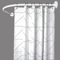 Barre de douche Rond Tringle rideaux universelle Aluminium Blanc 90cmx90cm - SQES