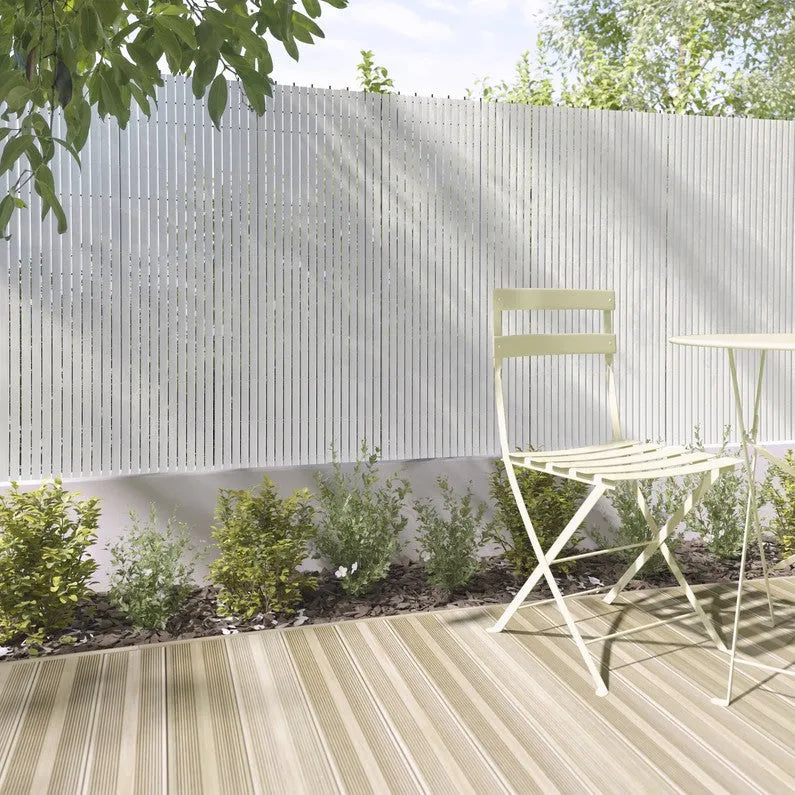 Brise vue - Brise vent - Canisse double face - Clôture jardin - 1x3m - Pvc - SQES