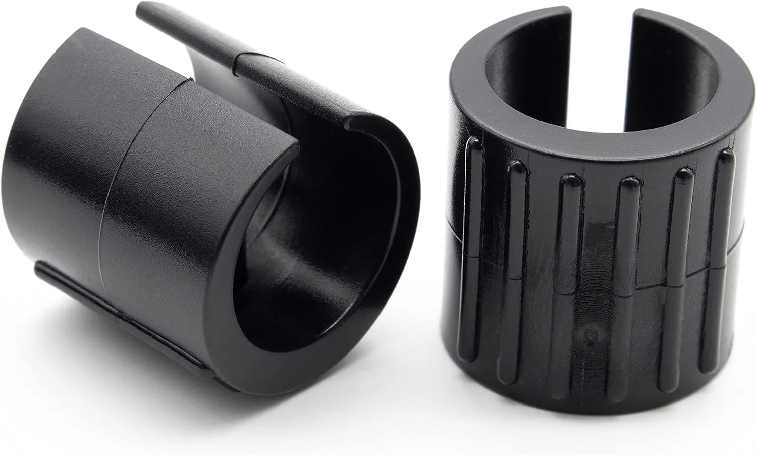 Embout clips noir 18mm - 20 Patins de serrage pour tubes ronds en plastique - SQES