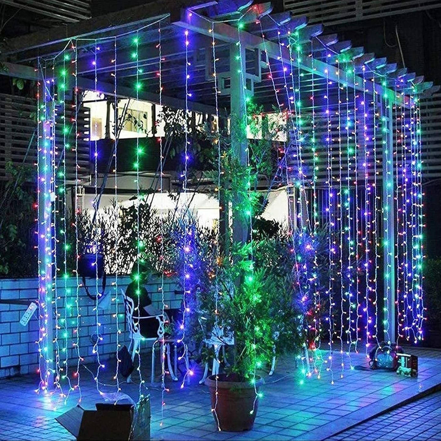 Rideau lumineux Hauteur 3M LED lumière RGB - SQES