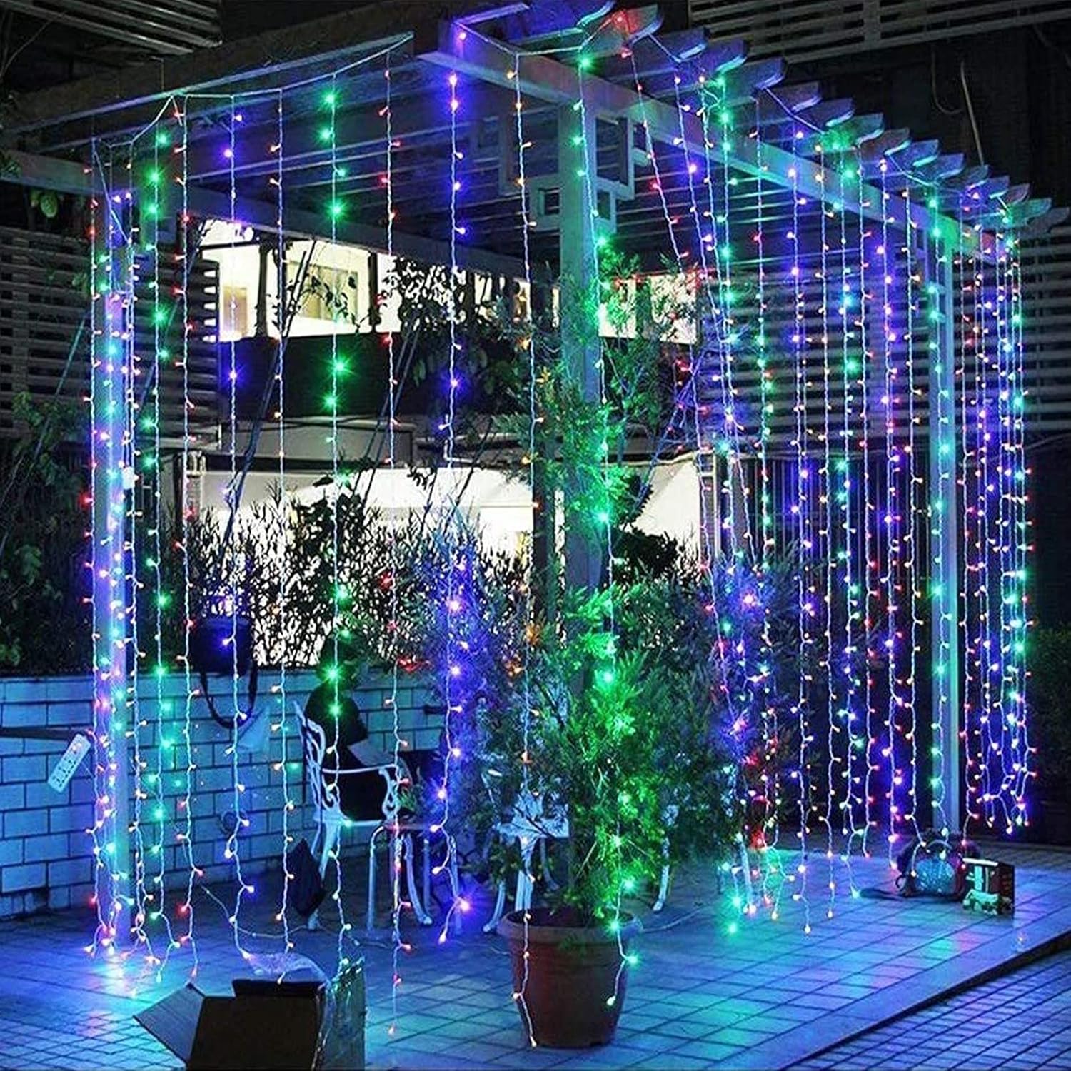 Rideau lumineux Hauteur 3M LED lumière RGB - SQES