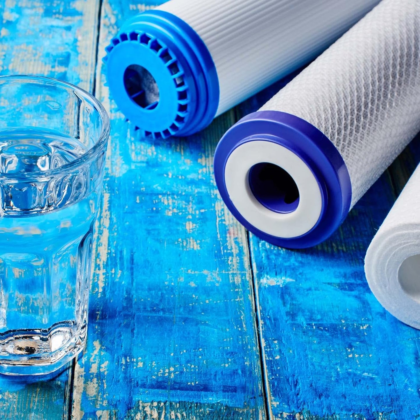 Triple filtre à eau complet