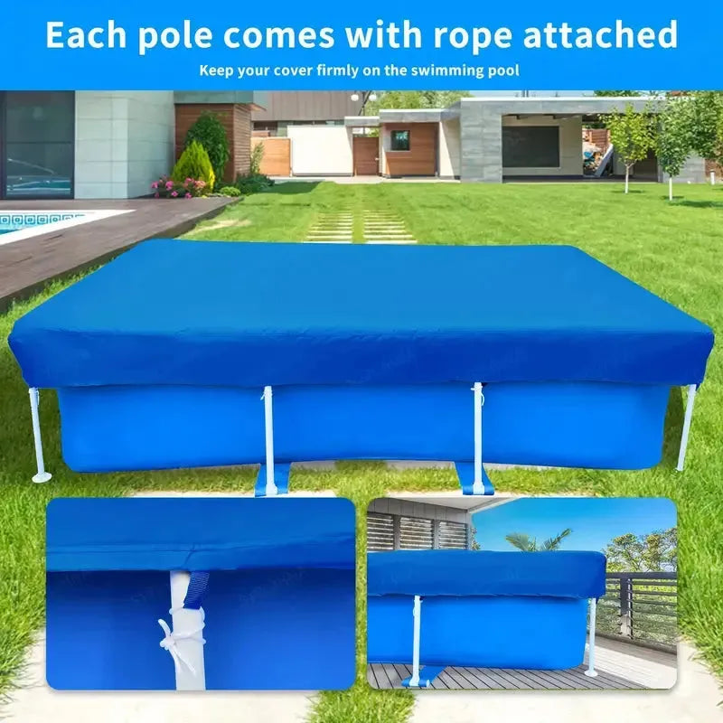 Bache de protection 5Mx4M Multiusages, bleu Imperméable avec Œillets, Pour Voitures, Bateaux, Meubles de Jardin, ,Bois, Piscines, Camping - SQES