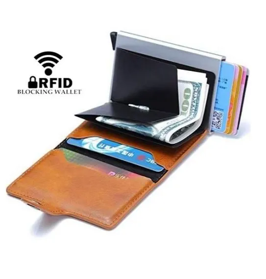 Porte Carte credit - Porte carte visite - Marron - SQES
