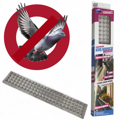 BossTape Barrière Anti-Oiseaux PVC Transparent Adhésif 2pcs