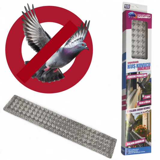 BossTape Barrière Anti-Oiseaux PVC Transparent Adhésif 2pcs