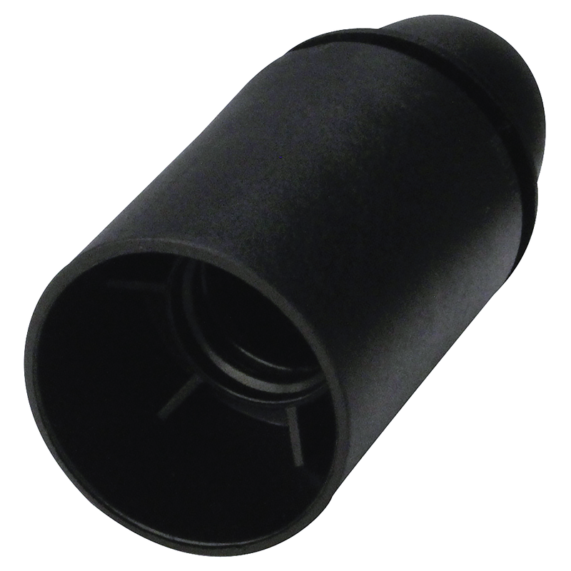 Douille Lisse E14 Noire - Support Ampoule Petit Culot