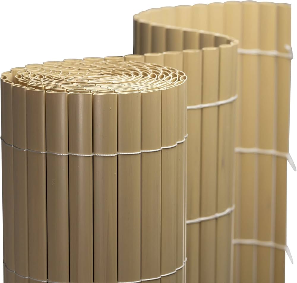 Canisse PVC 1.5x1.85m Beige Double Face