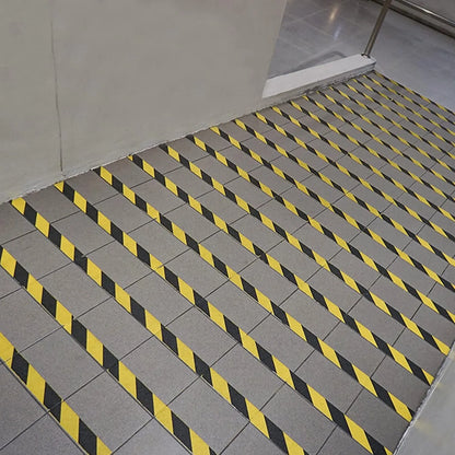 BOSS TAPE Ruban adhésif pour marquage au sol JAUNE/NOIR 48mmx25m - SQES