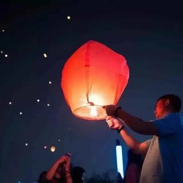 20 Lanterne Volante Pour Fetes - المنطاد الصيني الطائر - القنديل الصيني الطائر - SQES