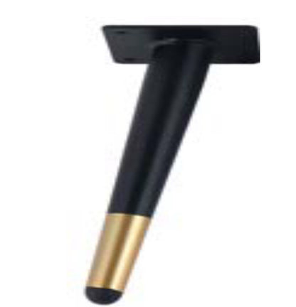 Pied de meuble en metal SABOT NOIR/DORE H180mm (4pcs) - SQES