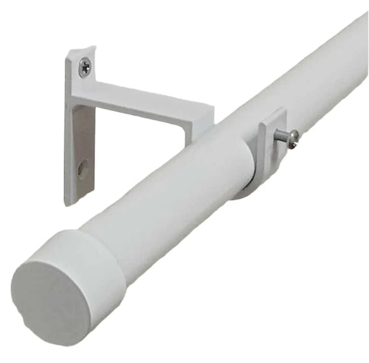 Tringle à rideau avec embouts cylindriques Blanc - Mhirsi - SQES