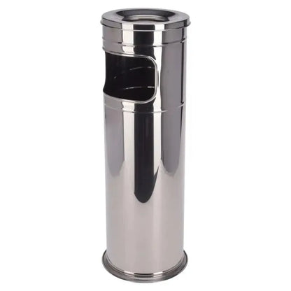 Poubelle sur pied avec cendrier en inox 18l - SQES