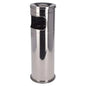 Poubelle sur pied avec cendrier en inox 18l - SQES