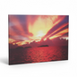 Tableau Coucher de Soleil 50x70cm Toile Textile Haute Qualité