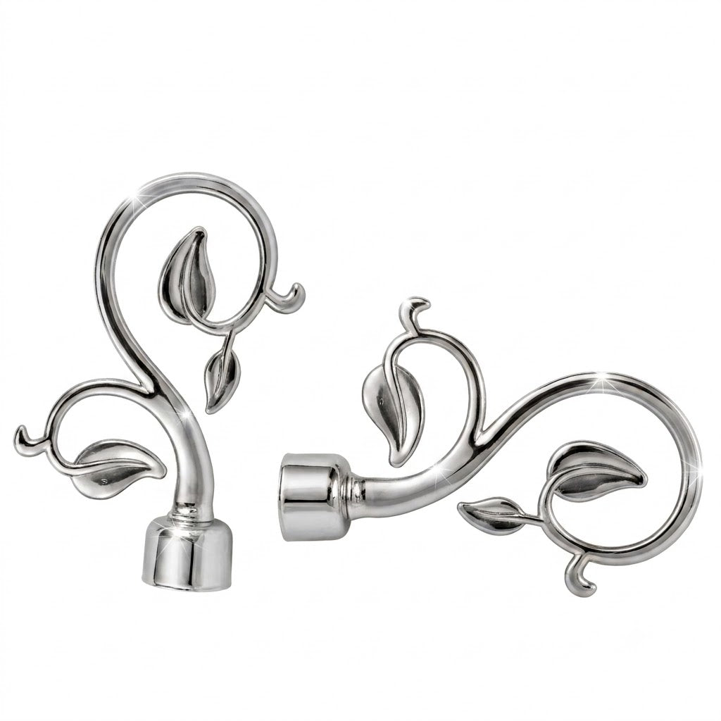 Embout Pour Tube à Rideaux VEGA DN25 Argent – Lot 2 pcs