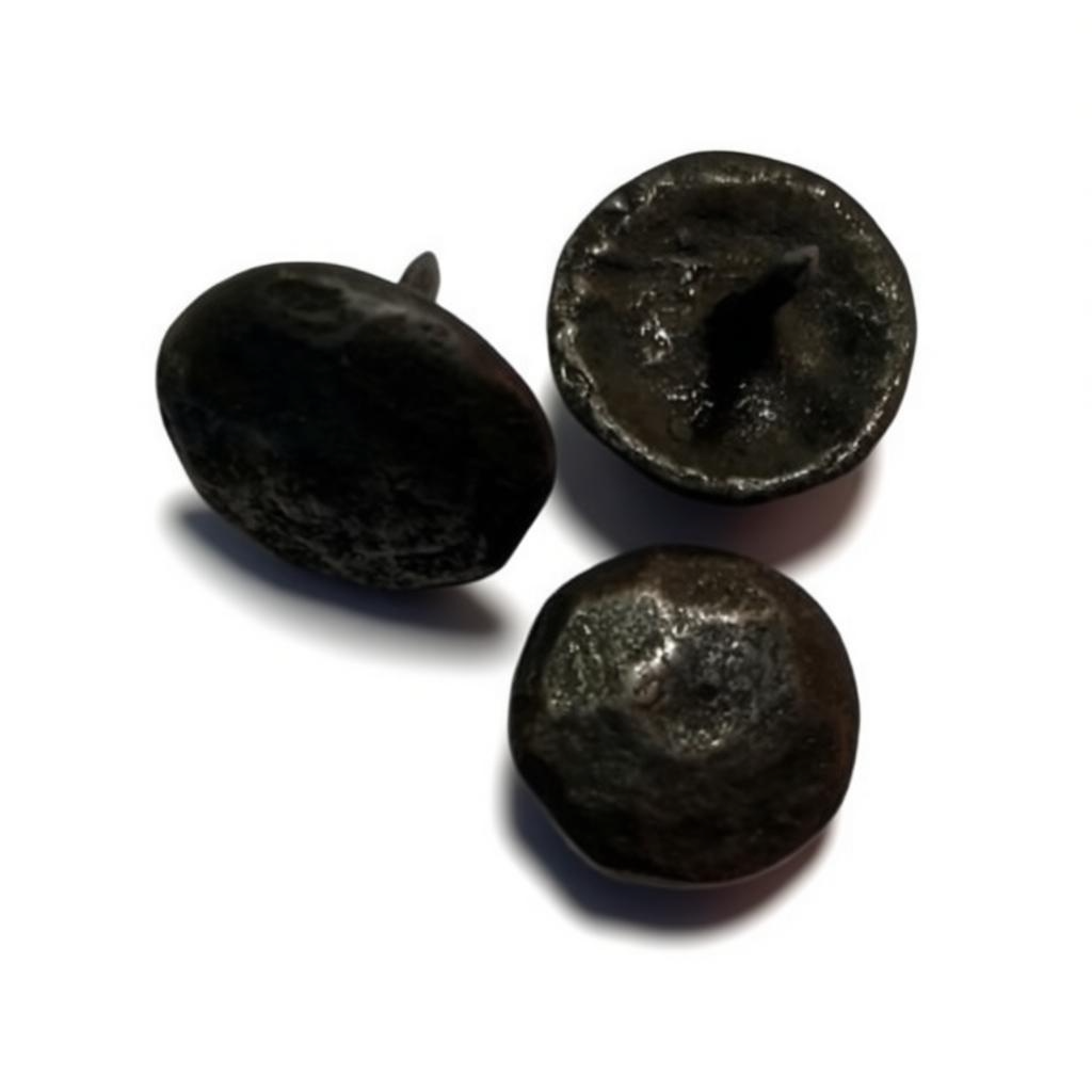 Clous de porte antiques Rond Clavos en laiton massif 13 mm lot de 10