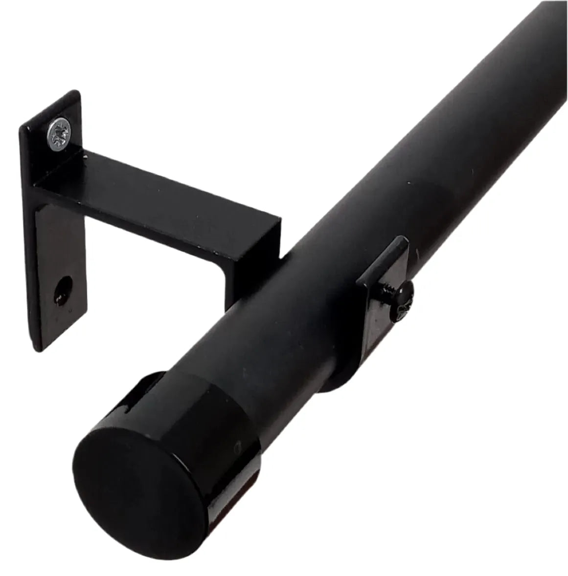 Tringle à rideau avec embouts cylindriques Noir - Mhirsi - SQES