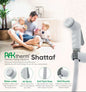 Kit flexible de toilette avec douchette et support, blanc - SQES