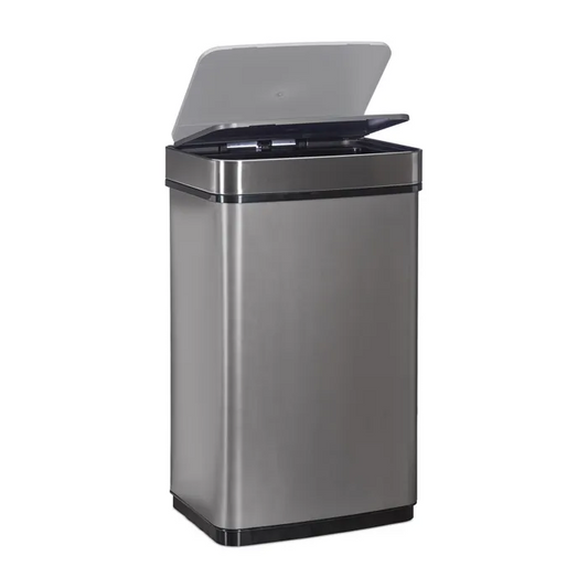 POUBELLE AVEC CAPTEUR - Ouverture Automatique Acier Inoxydable - 50L