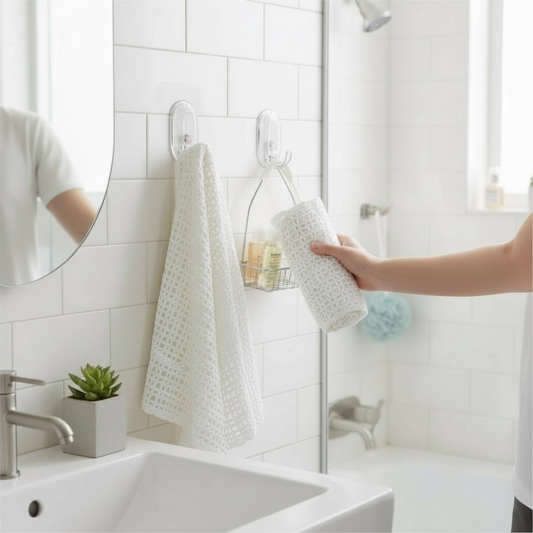 Crochet Mural BOSS TAPE Transparent 33mmx44mm (2pcs) – Sans Perçage