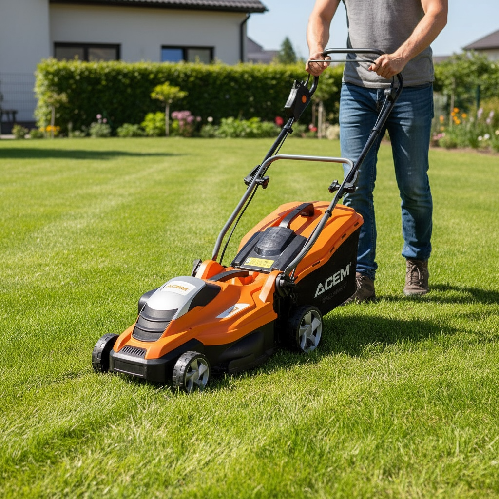 Tondeuse Électrique ACEM 1600W Induction Silencieuse - Coupe 40cm Pro