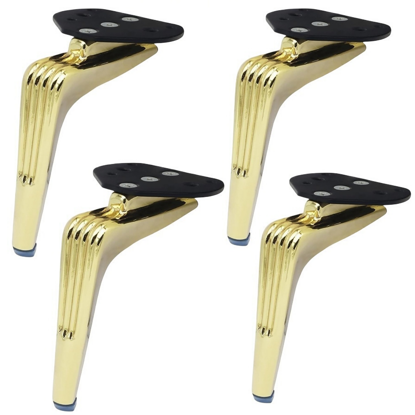 Pied de meuble en metal SABOT DORE H160mm N265-A (4pcs) - SQES