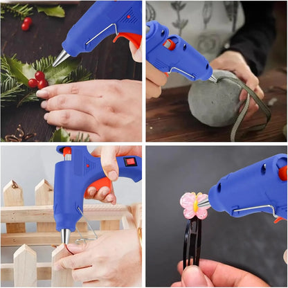 Pistolet à colle chaude - Avec 10 battons - 100 W - SQES