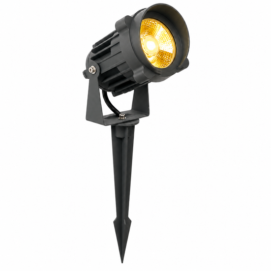 Projecteur sur piquet, aluminium gris anthracite, orientable, COB IP65 – SQES Ariana Menzah 8 Tunisie
