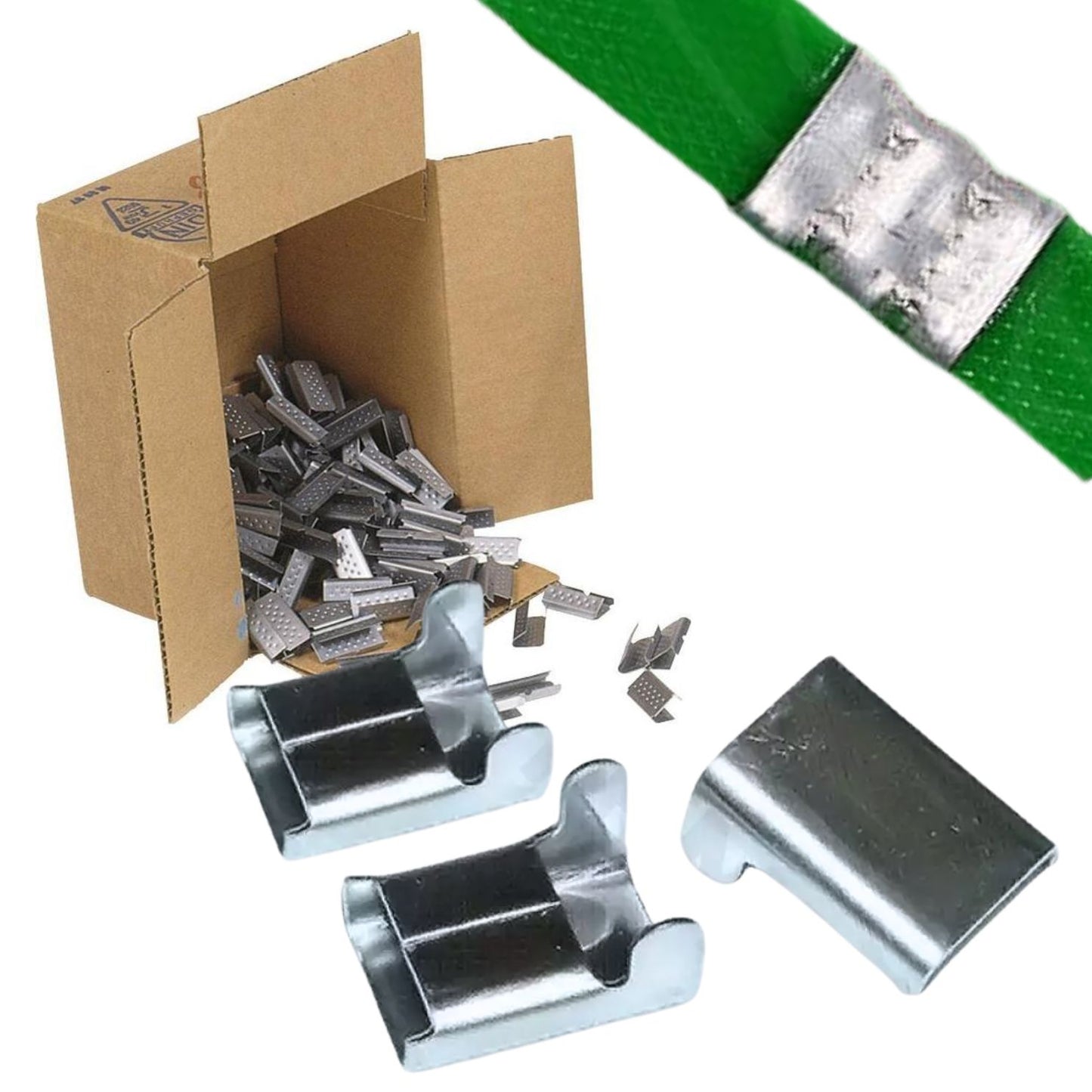 Agrafe Feuillard 13/1000P Acier Galvanisé SQES