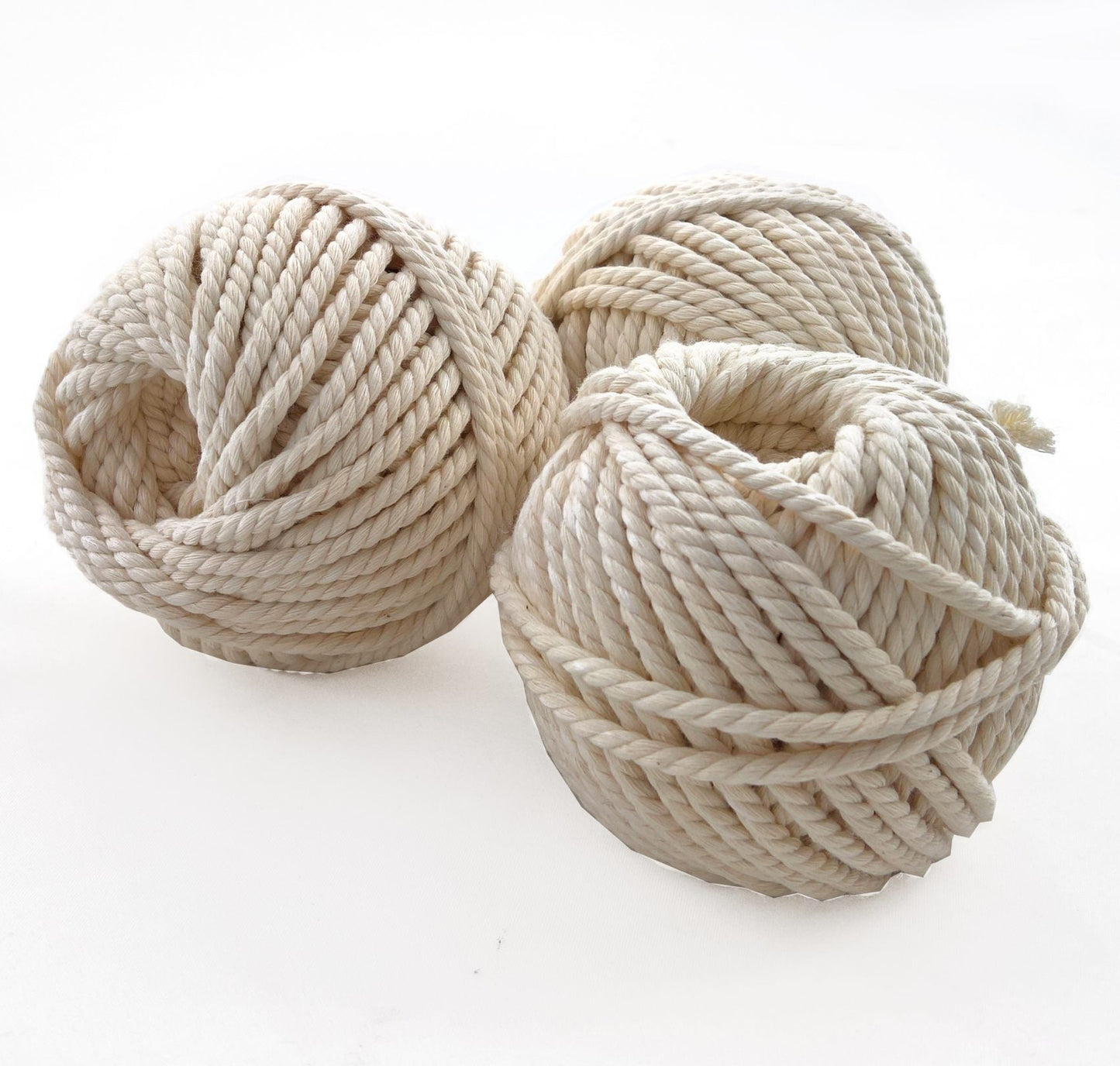 Cordon d'Emballage en coton Naturel 20m 3mm (lot 3 bobines)