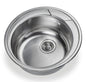 Évier Inox Rond DN 50 Encastrable