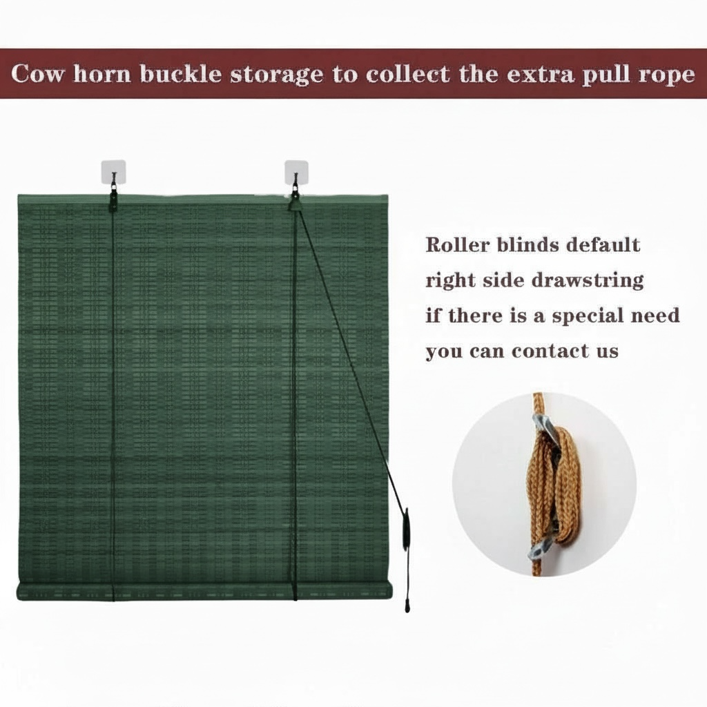 Rideau Roulant PVC vert foncé 140cm x 1,85m