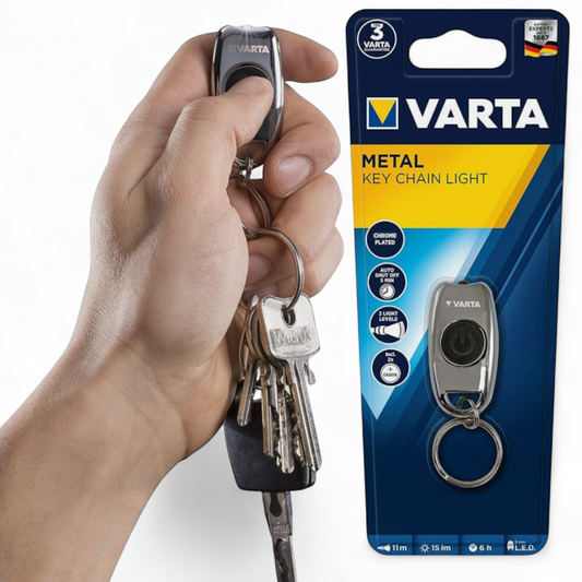 VARTA TORCHE METAL KEY 11m 60/15 lm - 4008496883256