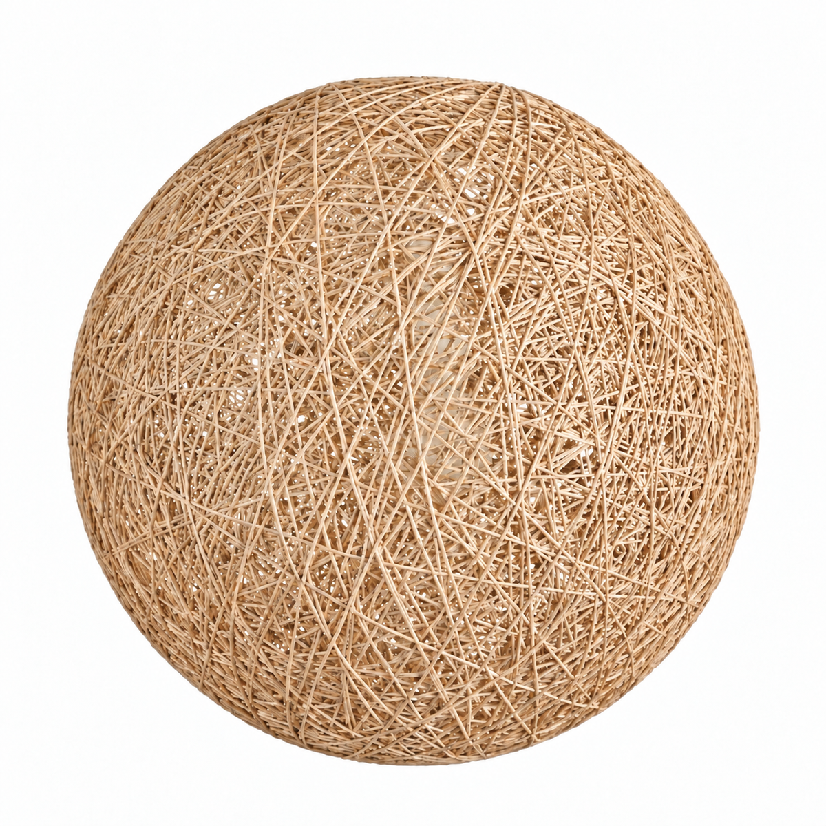 Lot 2+1 Globes pour Lustre en Rotin Naturel – Ø22, Ø28 ou Ø38 cm