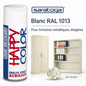 Spray Happy Color Blanc RAL 1013 400ml Réf.150.068 - Saratoga