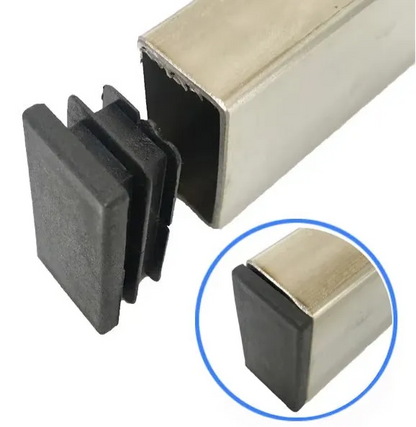 Embout Rectangulaire pour bouchon de meuble - 20 pcs 30mmx15mm NOIR - SQES