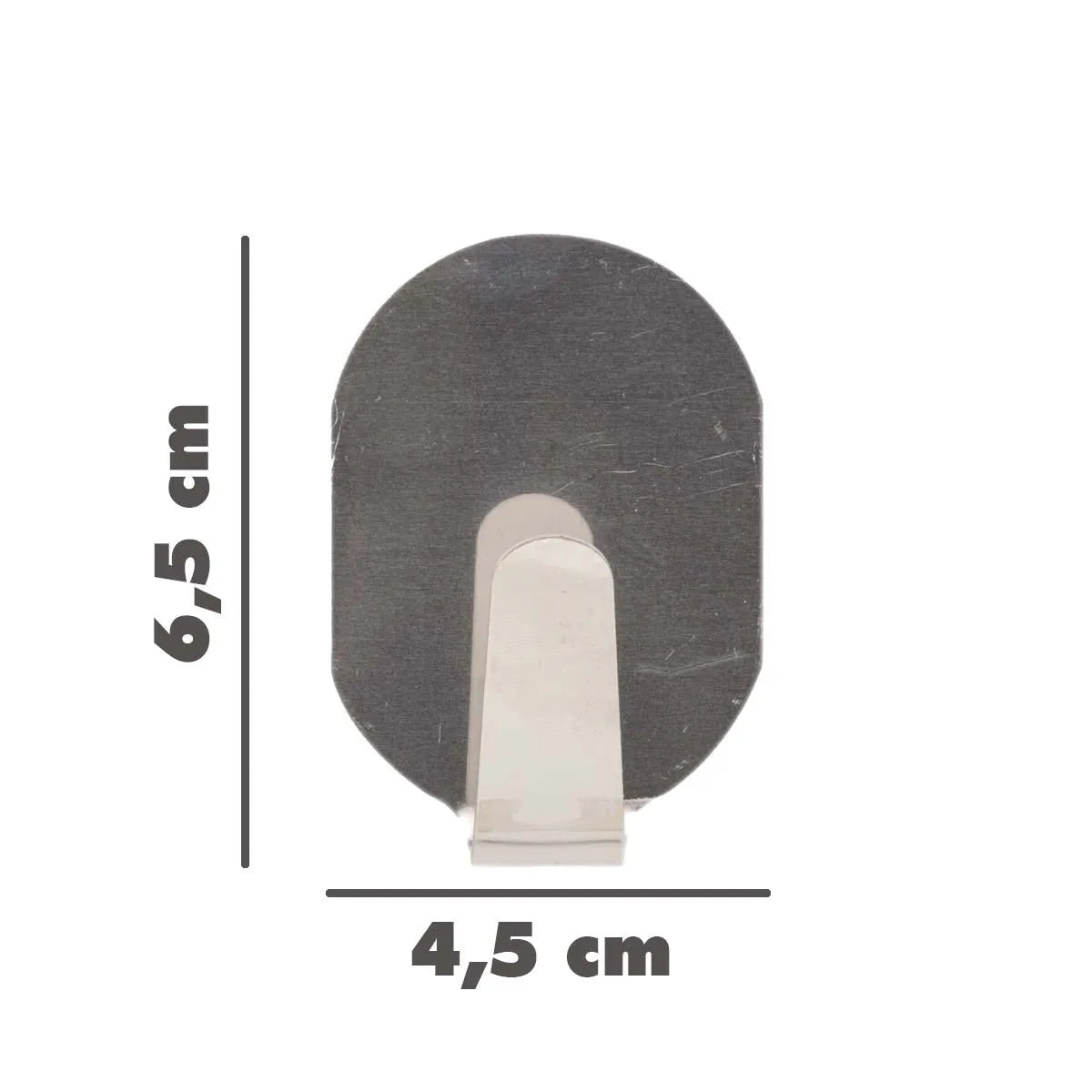 BOSS TAPE Crochet Mural auto adhésif inox sans percer de trous (1pcs) 45mmx65mm - SQES