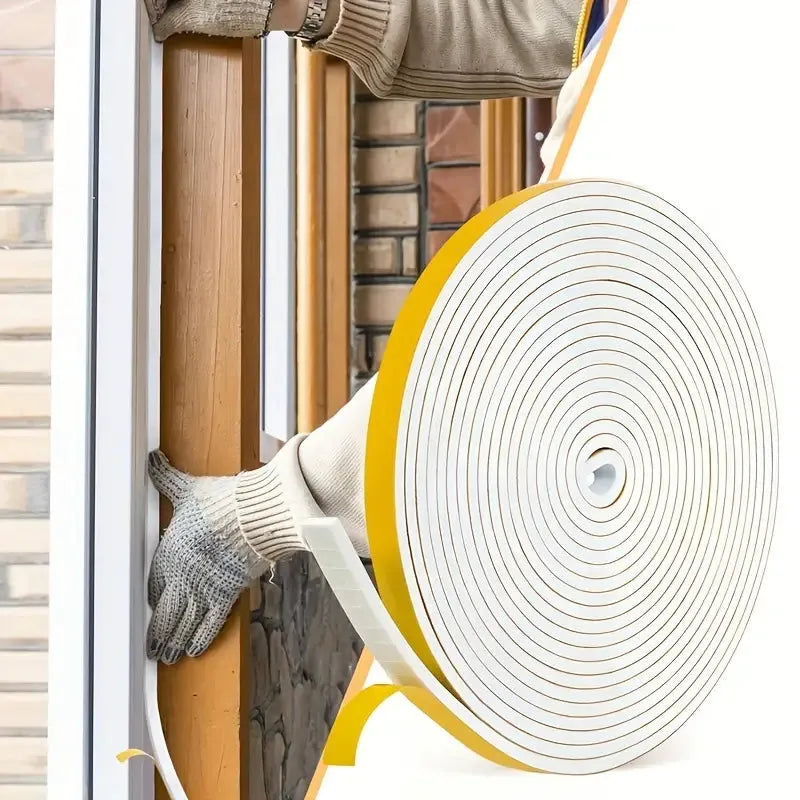 BOSS TAPE Joint d'étanchéité pour porte , fenêtre, isolation thermique, EPDM 6mm, BLANC - SQES