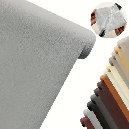 BOSS TAPE Patch auto adhésif en cuir 100mmx1.5m Gris Claire - SQES